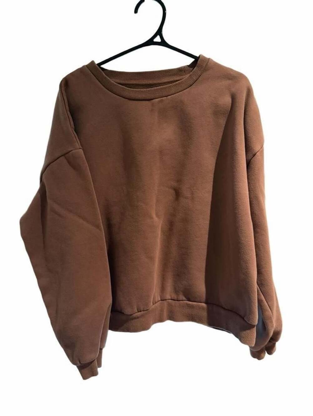 Allfenix Sweatshirt Size M Brown Fleece Crewneck Pullover